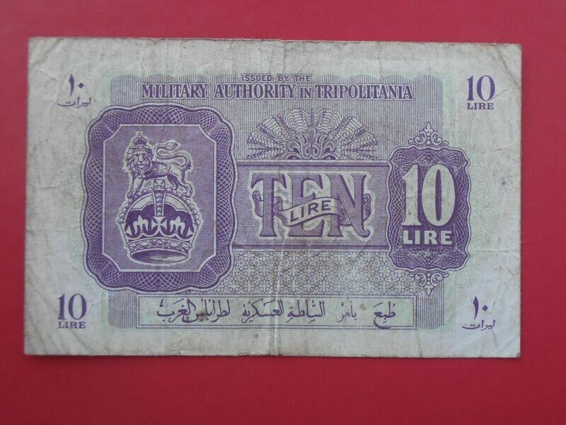 Libya 10 Lire  -  1943  (Military)