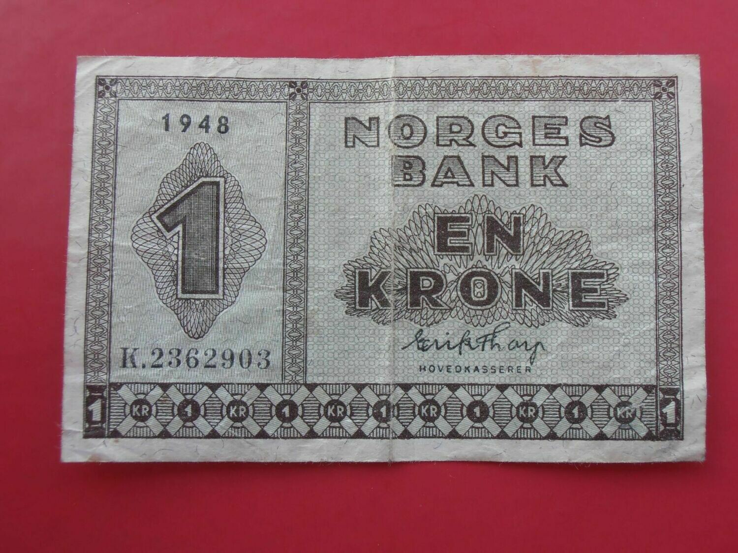 Norway 1 Krone  -  1948