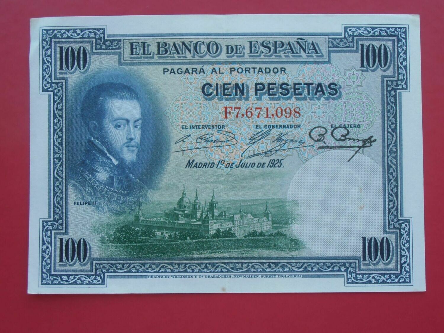 Spain 100 Pesetas  -  1925