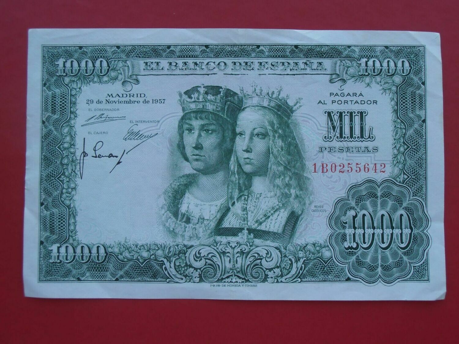 Spain 1000 Pesetas  -  1957