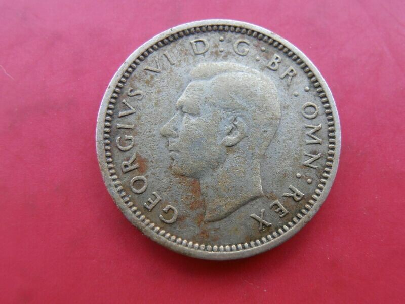 1944  -  Silver Threepence Scarce