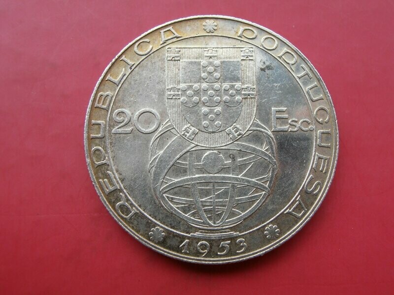Portugal 20 Escudos  -  1953