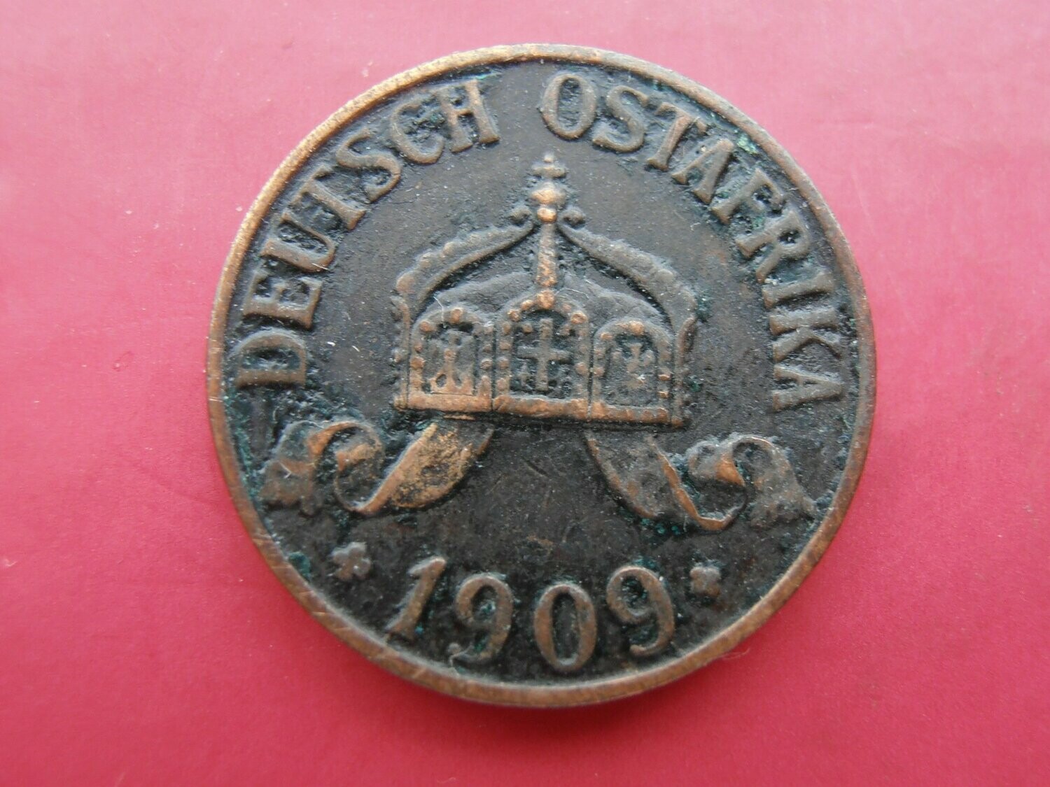 German East Africa 1 Heller  -  1909J