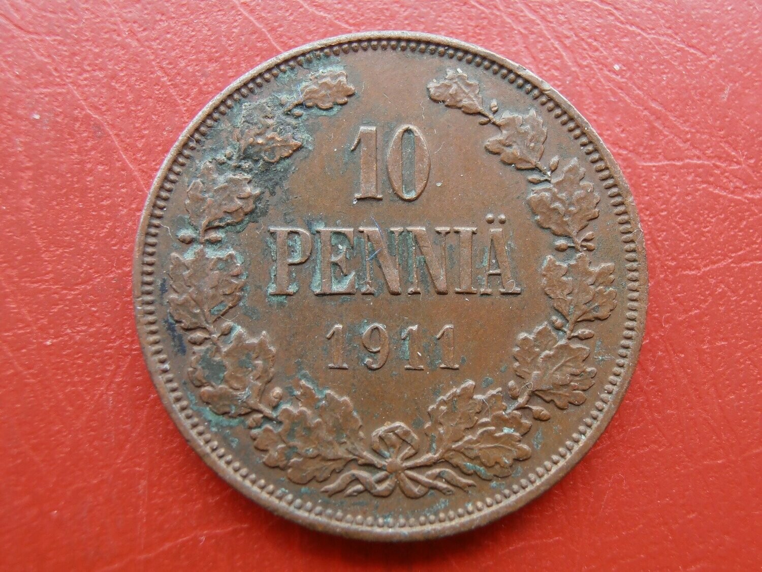 Finland 10 Pennia  -  1911