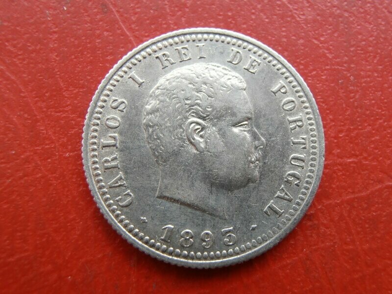 Portugal 100 Reis  -  1893