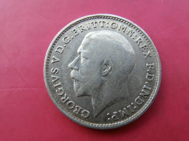 1915 Silver Threepence