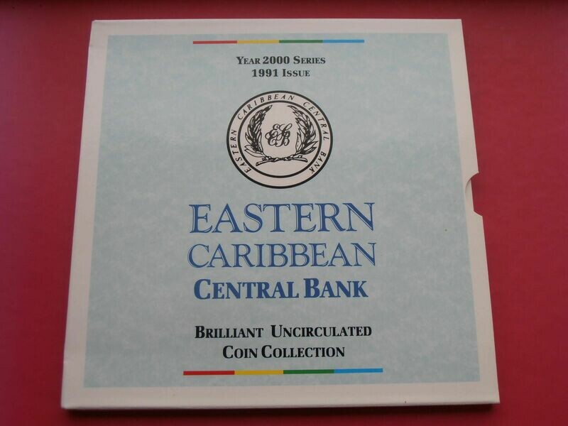 East Carribean States Uncirculated Set  -  1991