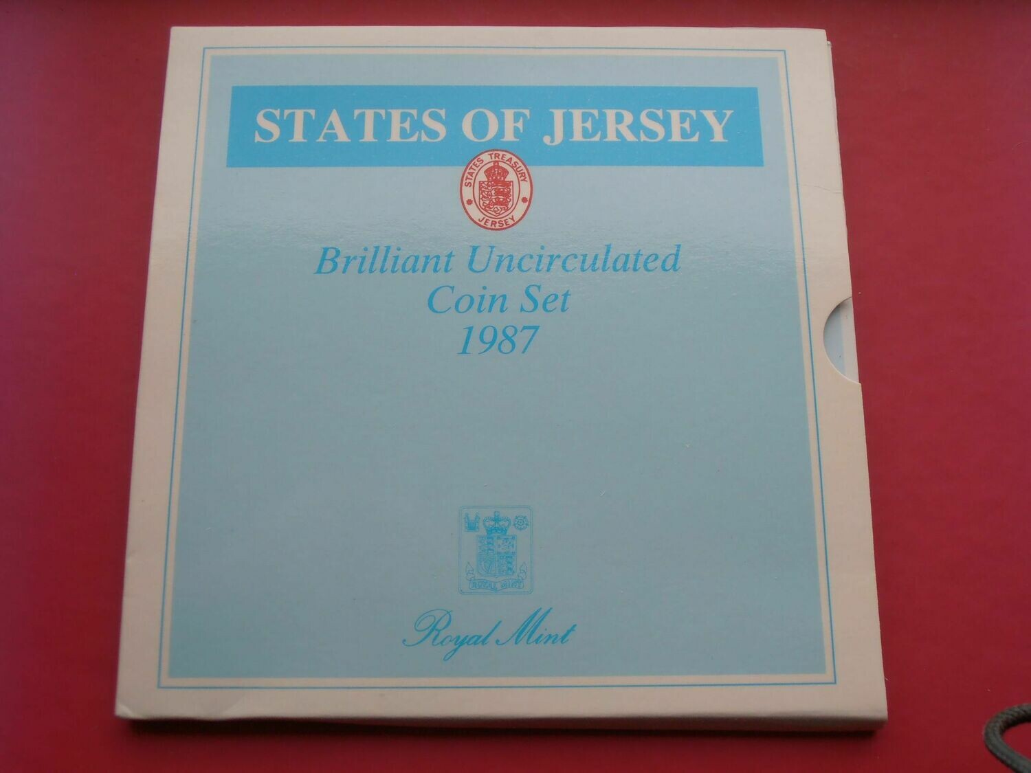 States of Jersey Uncirculated Set  -  1987