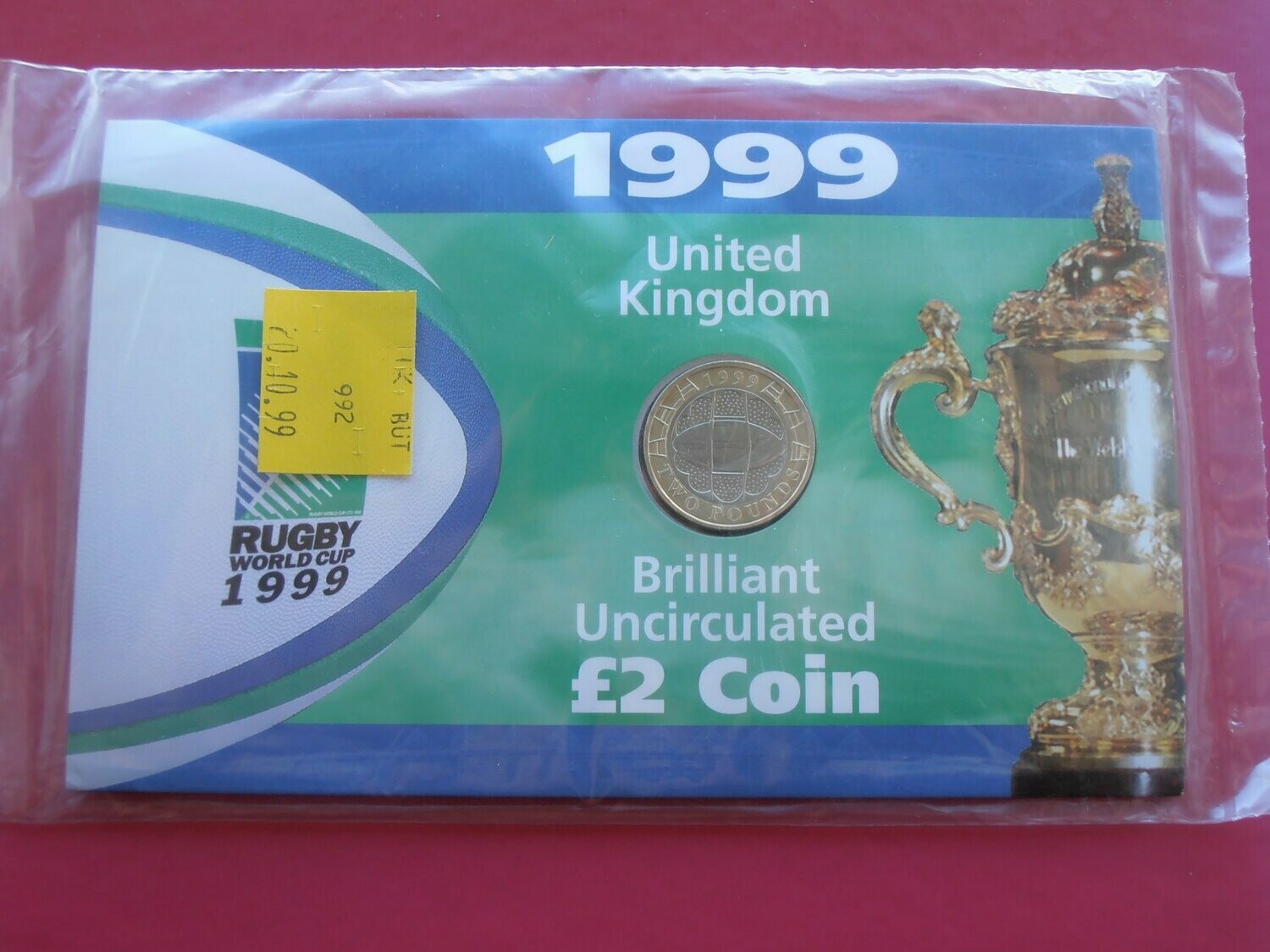 1999 Rugby World Cup £2 Uncirculated Coin