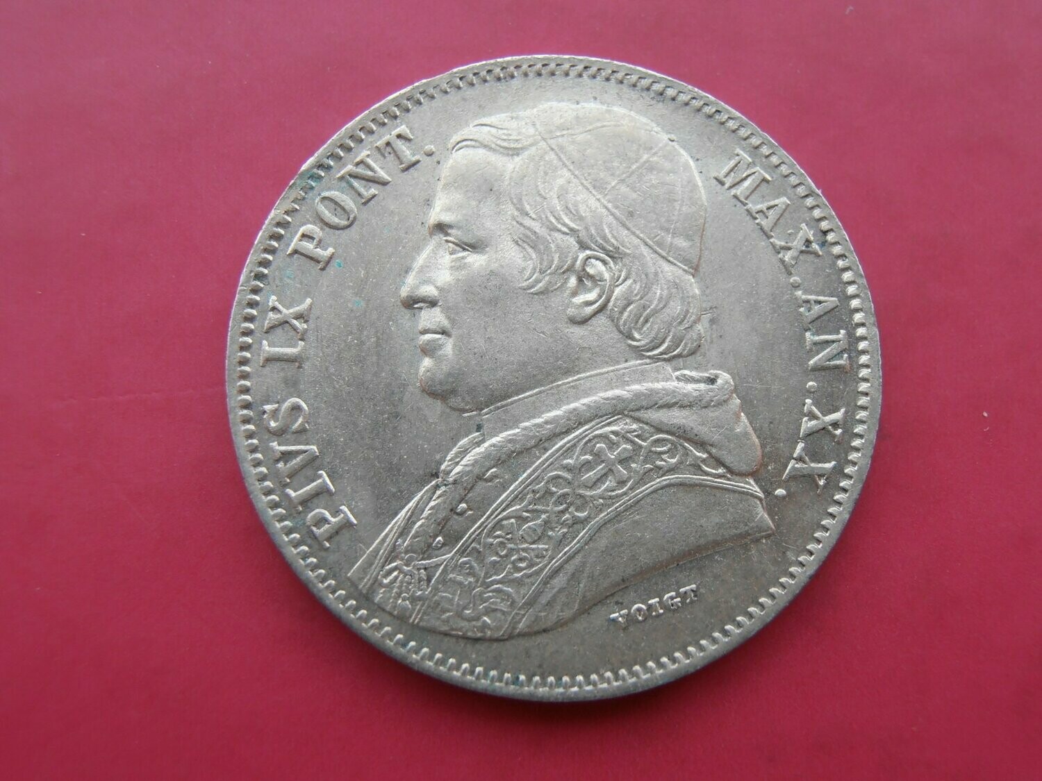 Vatican 20 Baiocchi  -  1865
