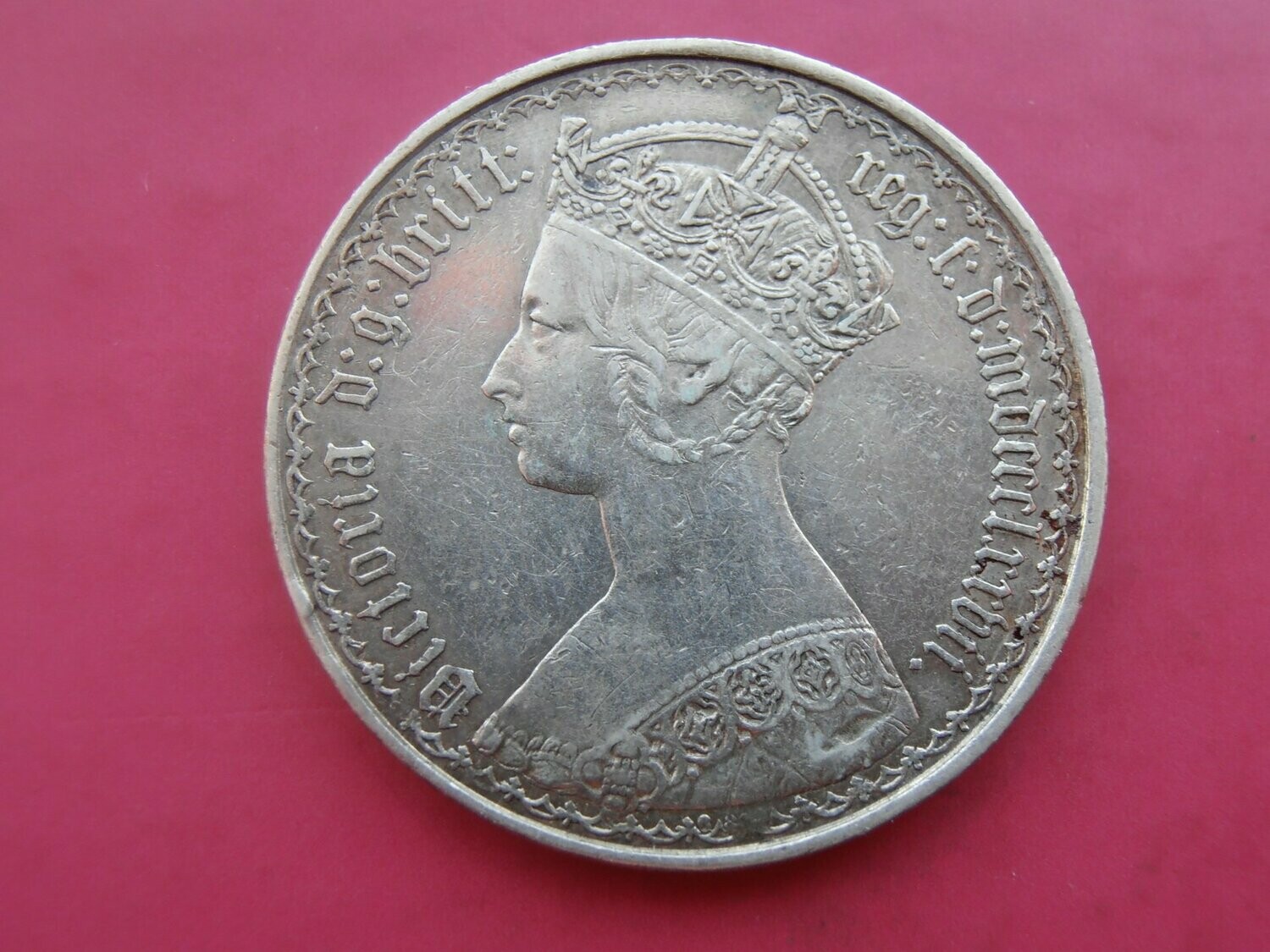 1877  -  One Florin  (Die 68)