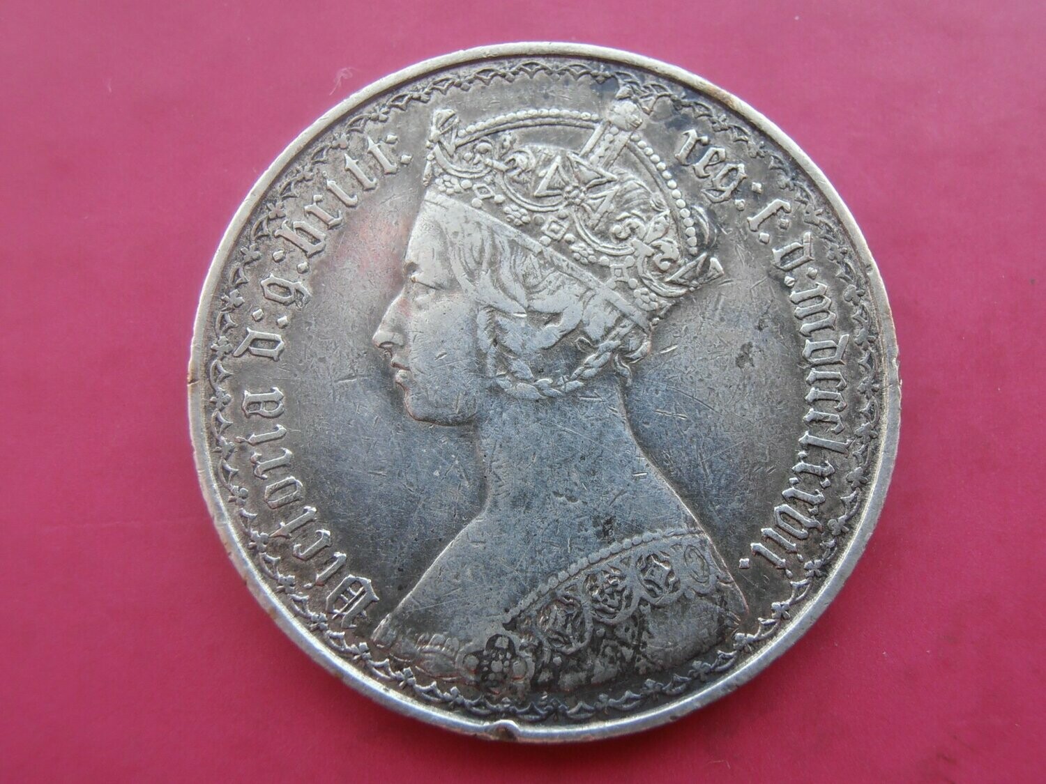 1877  -  One Florin  (Die 2)