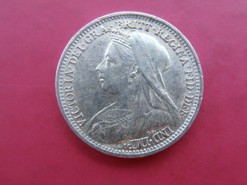 1898  -  Silver Threepence