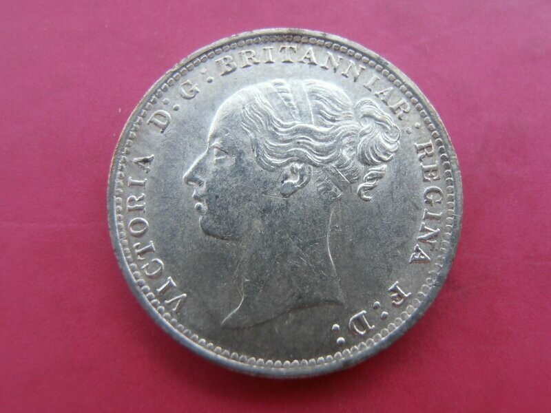 1887  -  Young Head Silver Threepence