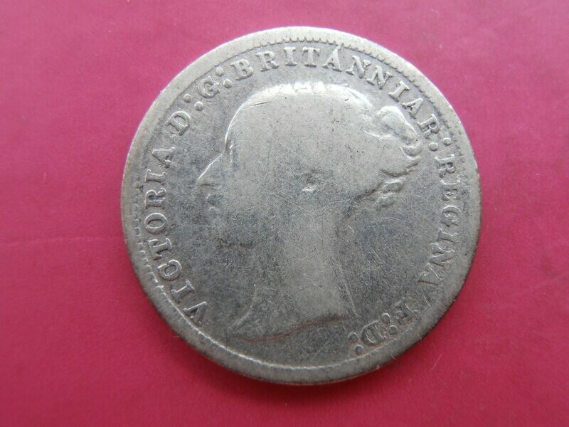 1878  -  Silver Threepence