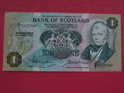 Bank of Scotland £1 - 1970