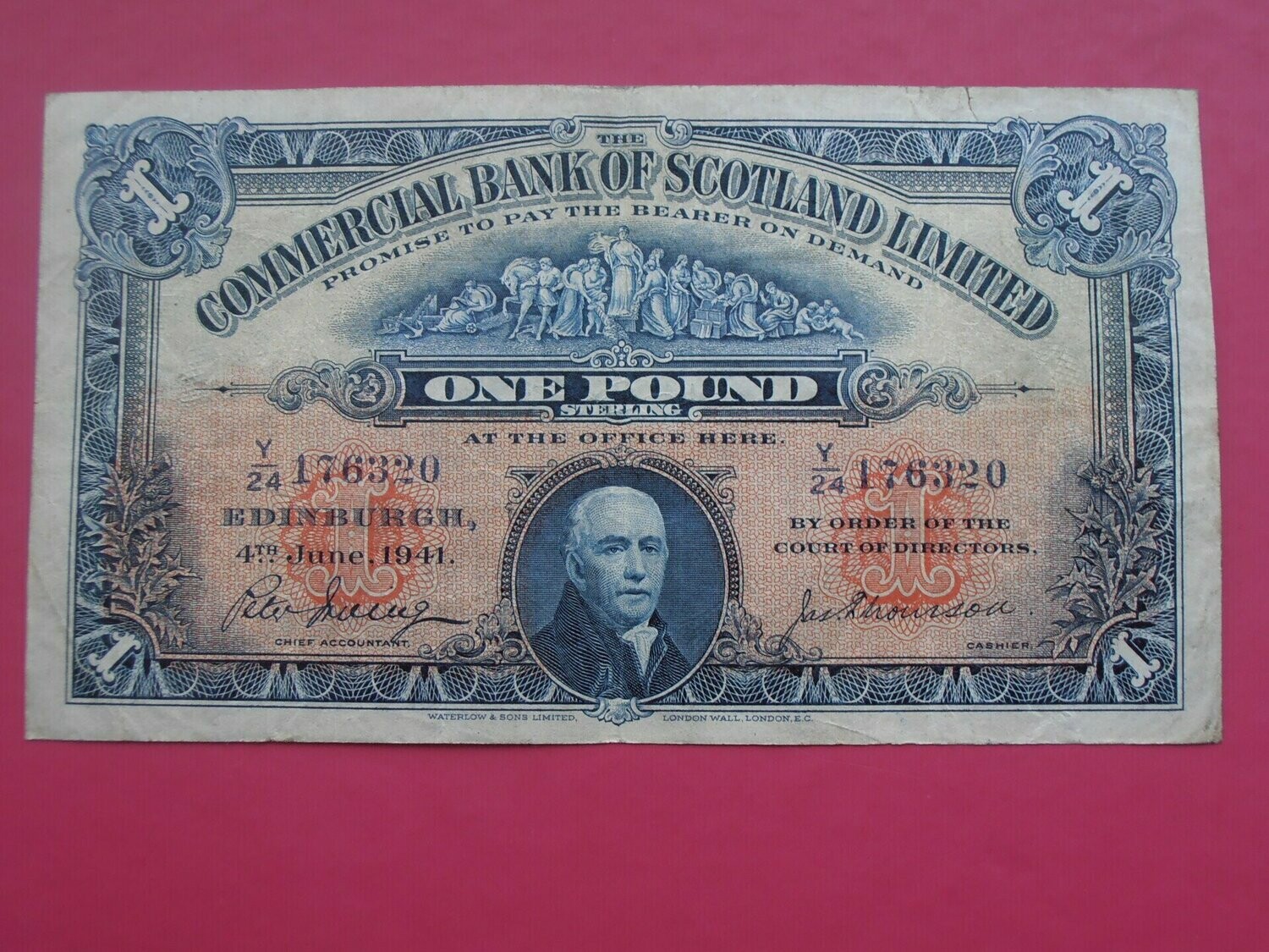 Commercial Bank of Scotland £1 - 1941