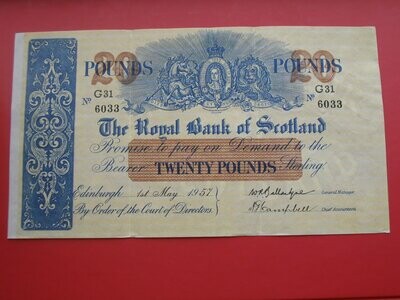 Royal Bank of Scotland £20 - 1957