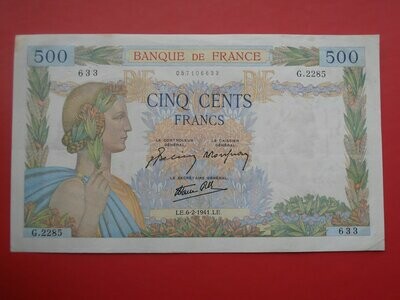 France 500 Francs - 1941