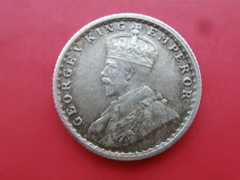 British India Quarter Rupee  -  1926