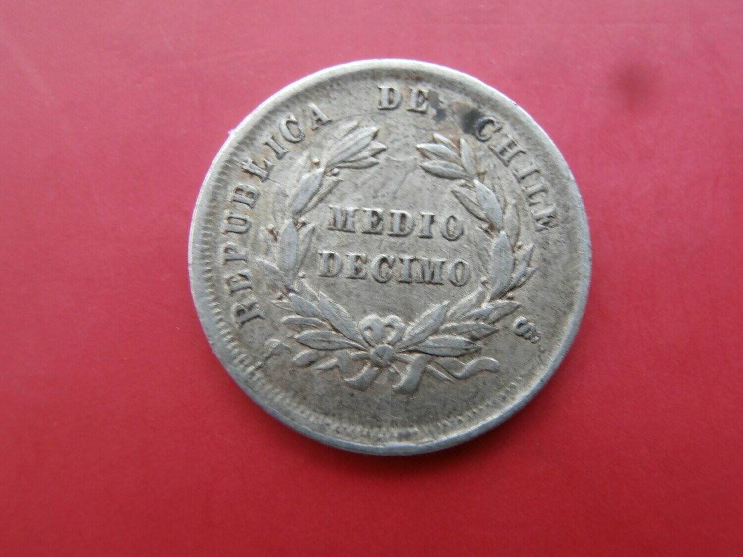 Chile 1/2 Decimo  -  1877