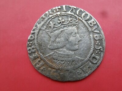 James V 18 Penny Groat - 1526 - 1539