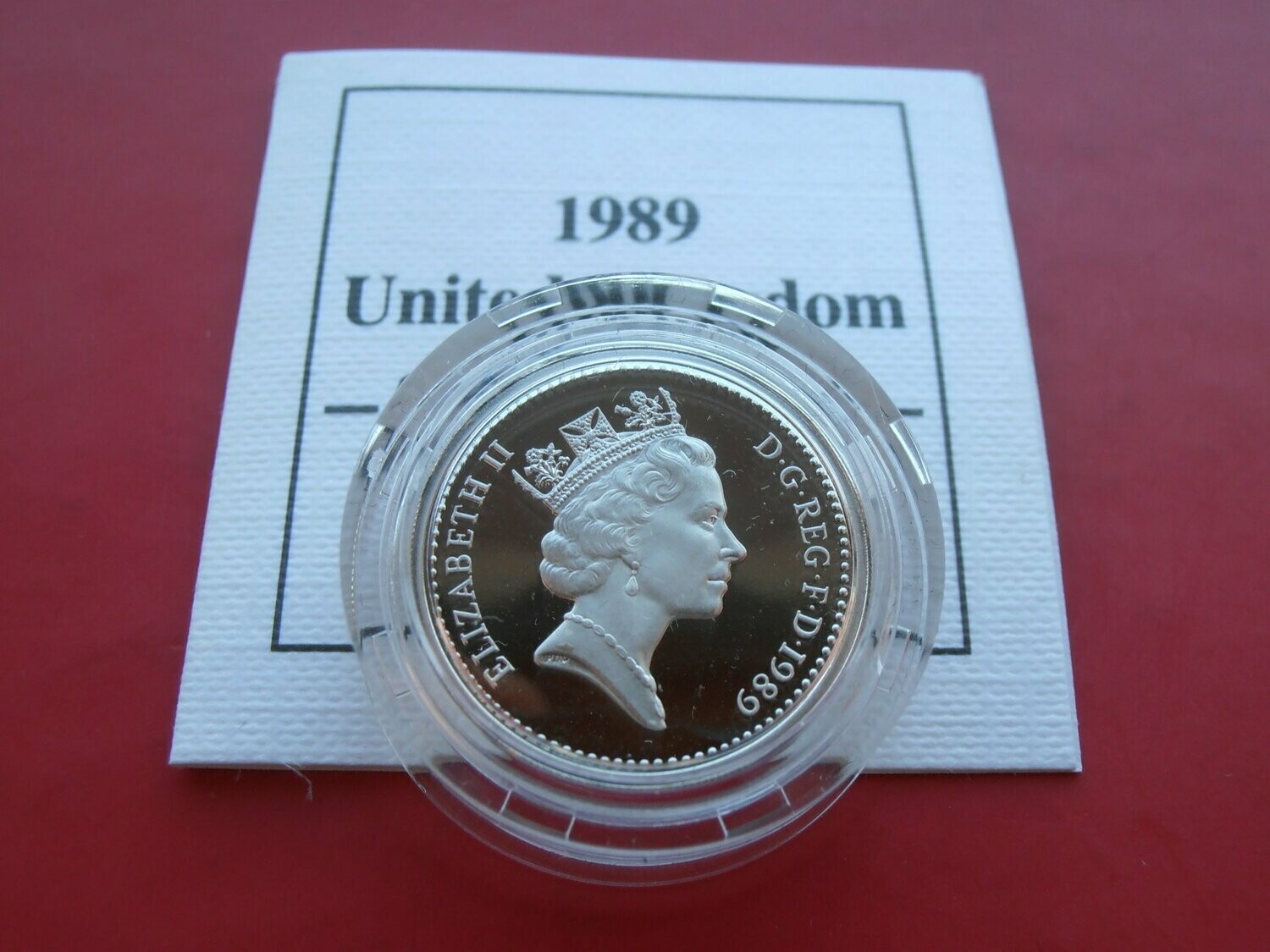 1989  -  Silver Proof Piedfort £1