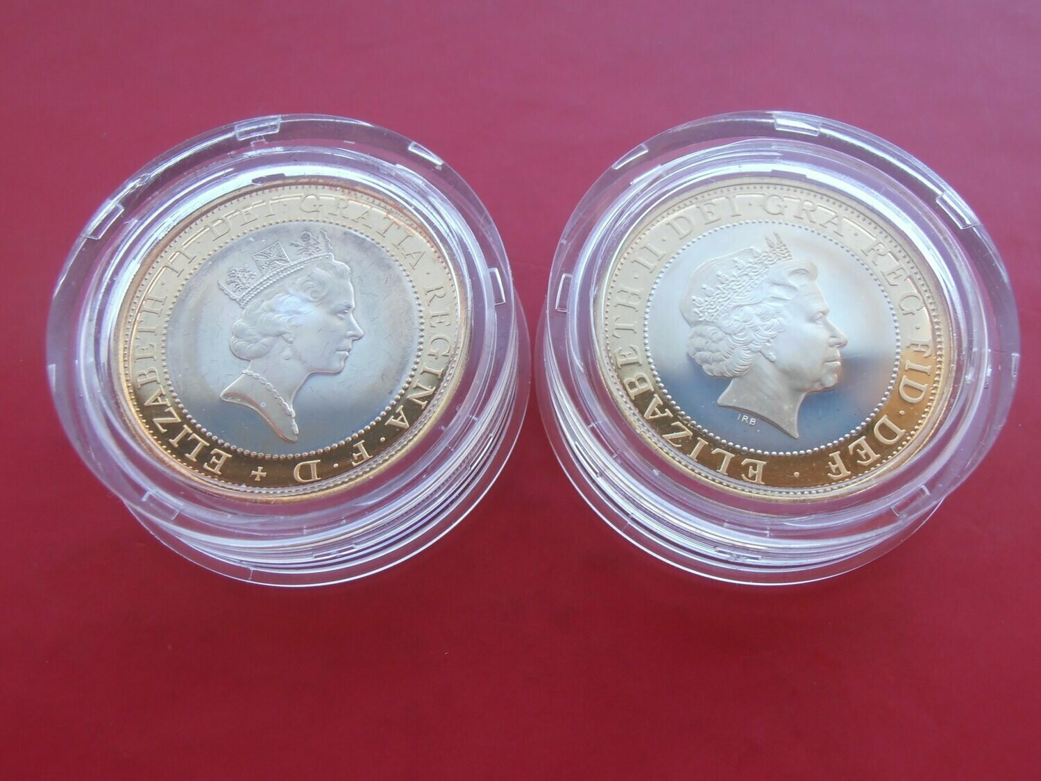 2 x £2 Silver Proof Set  -  1997 & 1998 Piedfort  MRPD1
