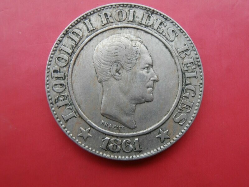 Belgium 20 Centimes  -  1861