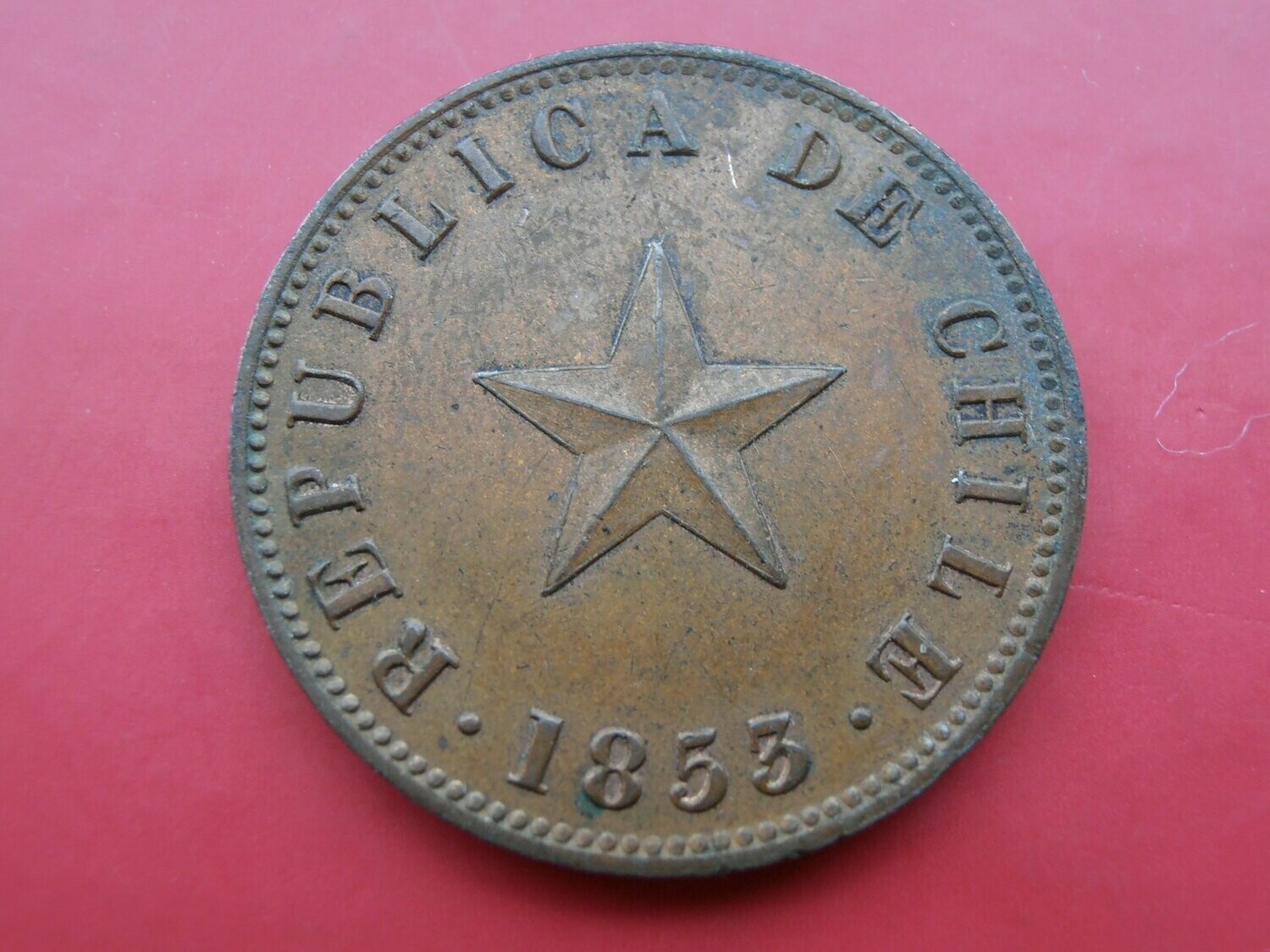 Chile 1 Centavo  -  1853