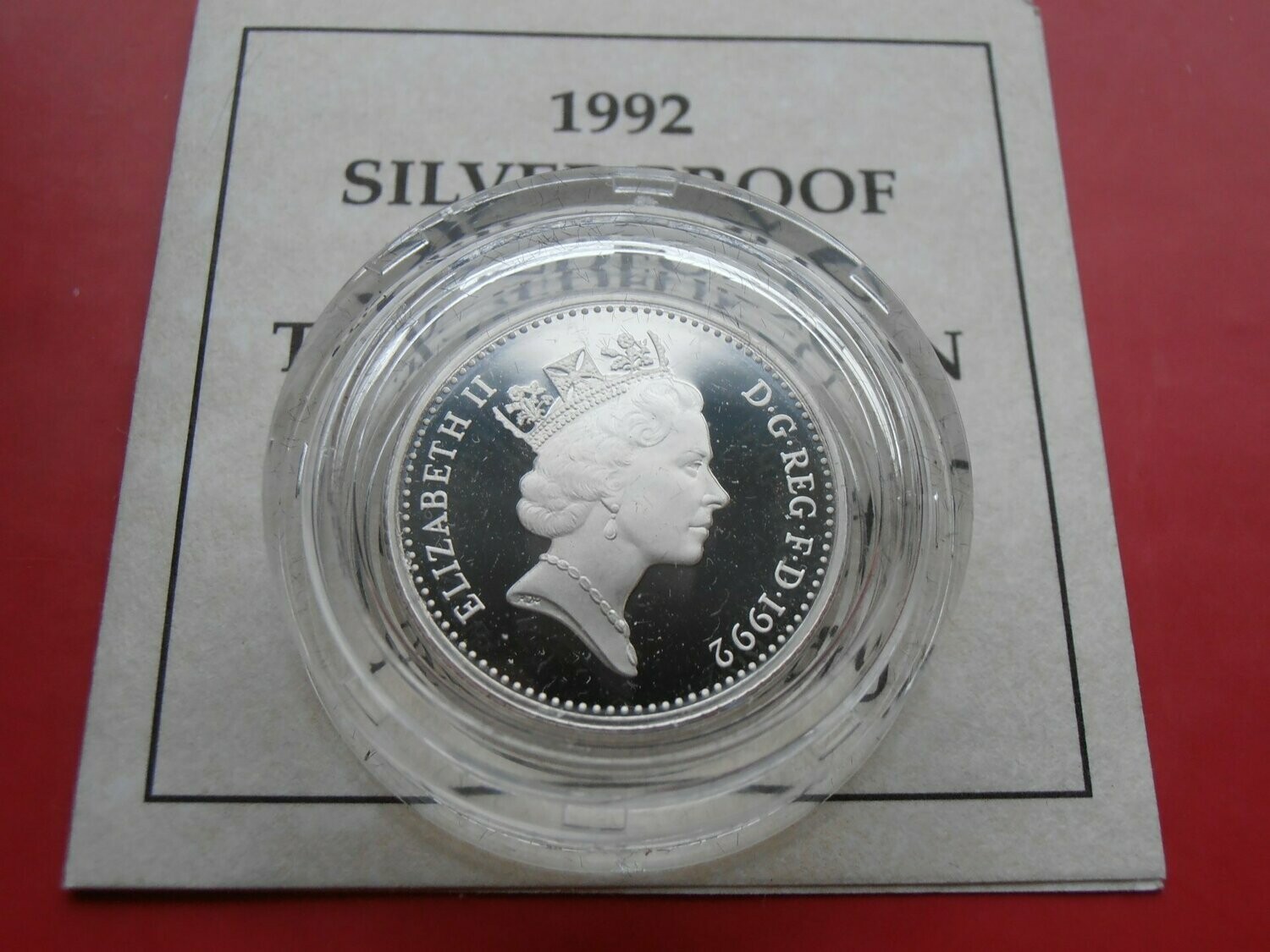 Silver Proof Piedfort Ten Pence  -  1992 MRPD