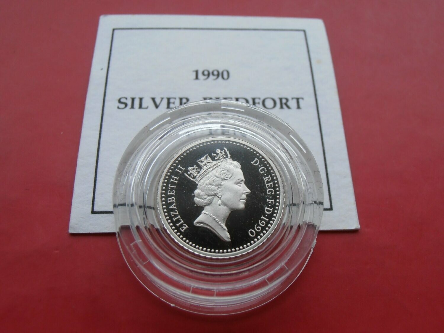 Silver Proof Piedfort Five Pence  -  1990  MRPD1