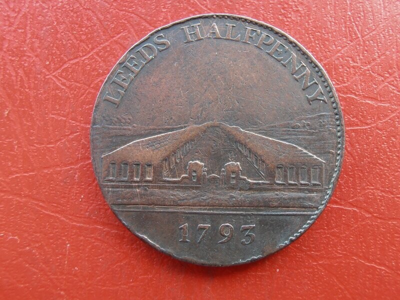 Leeds Halfpenny Token  -  1793