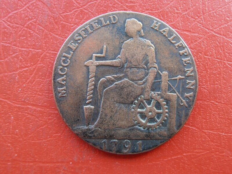 Macclesfield Halfpenny Token  -  1796