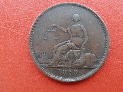 Australia Penny Token Melbourne Victoria - 1859 Scarce