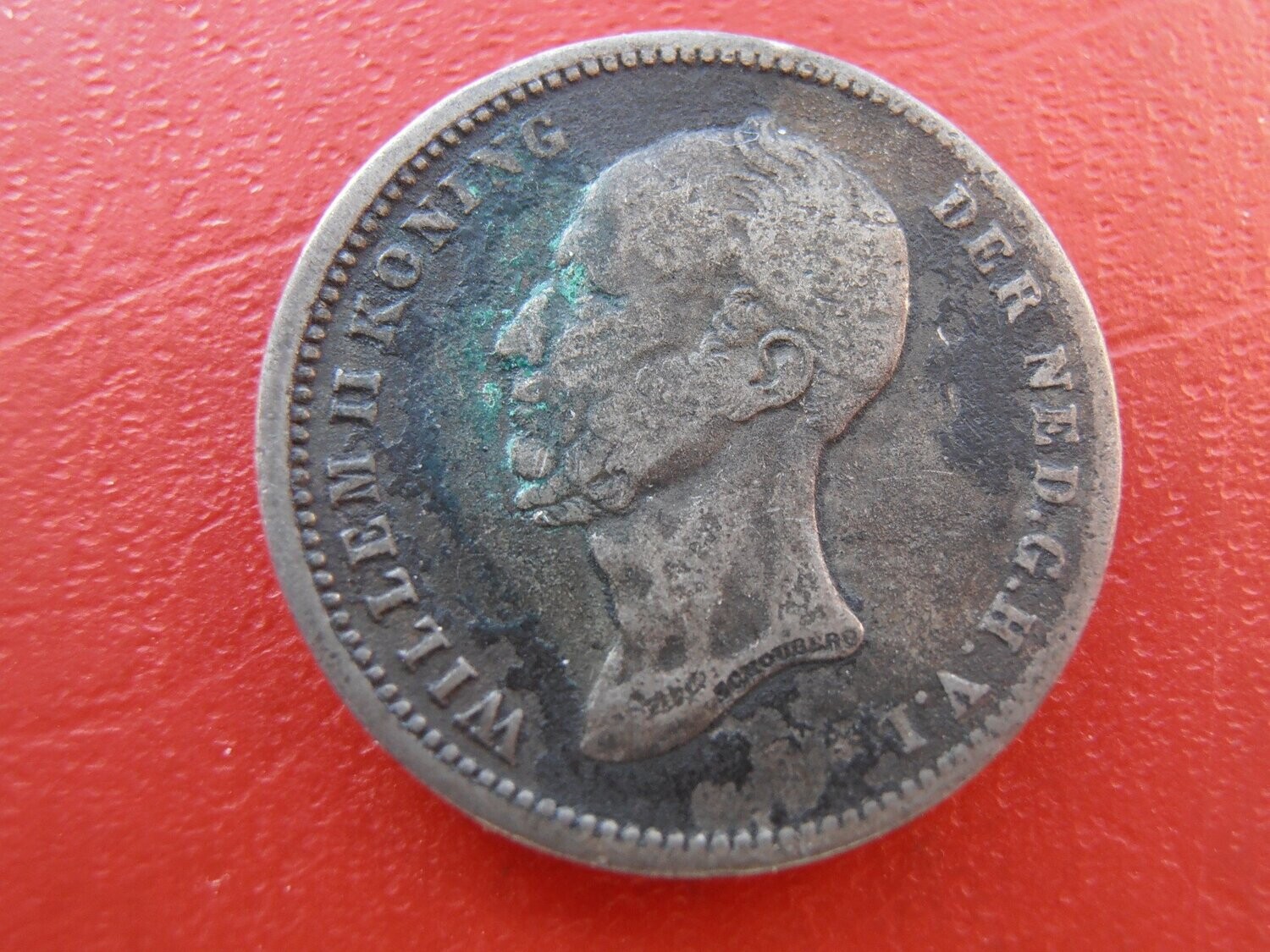 Netherlands 25 Cents  -  1848