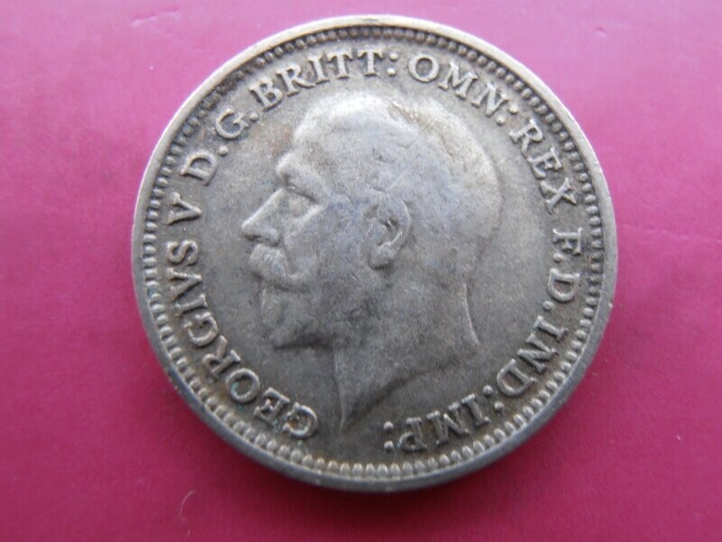 1928  -  Silver Threepence  (Scarce)