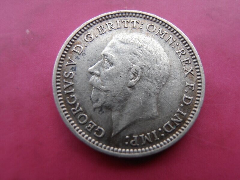 1927  -  Silver Threepence