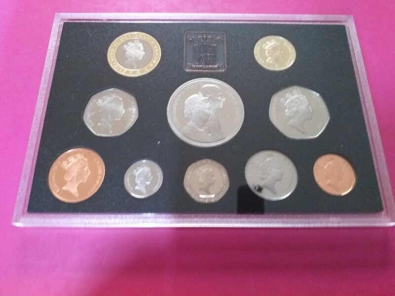1997  -  Proof Set   (Red Leather Case)