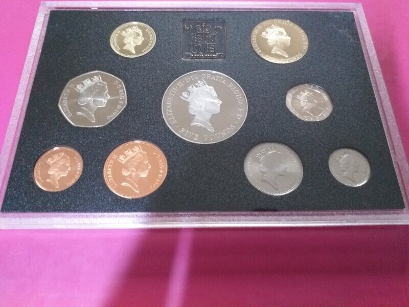 1996  -  Proof Set  (Red Leather Case)