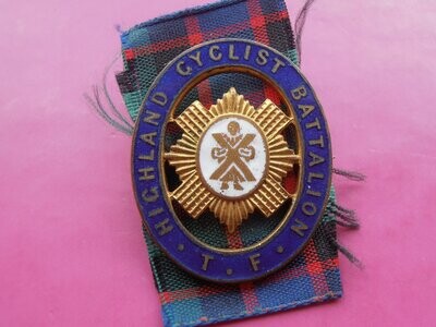 Highland Cyclist Battalion TF Badge