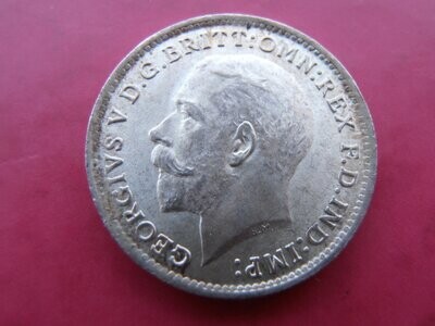 1916 Silver Threepence