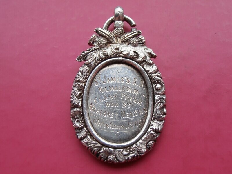 Kilmalcolm Sunday School Medal  -  1906