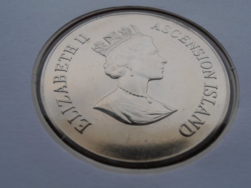 Ascension Island 50 Pence First Day Coin Cover  -  1995