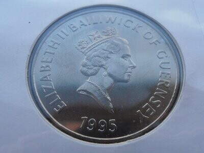 Guernsey £5 First Day Coin Cover - 1995