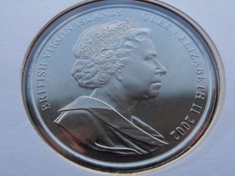 British Virgin Islands Dollar First Day Coin Cover - 2002