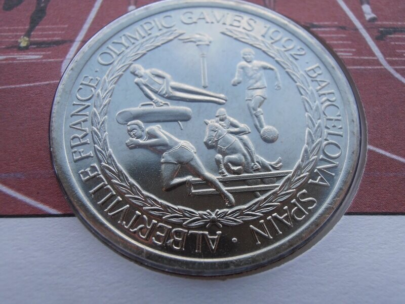 Turks & Caicos First Day Coin Cover 5 Crowns  -  1992