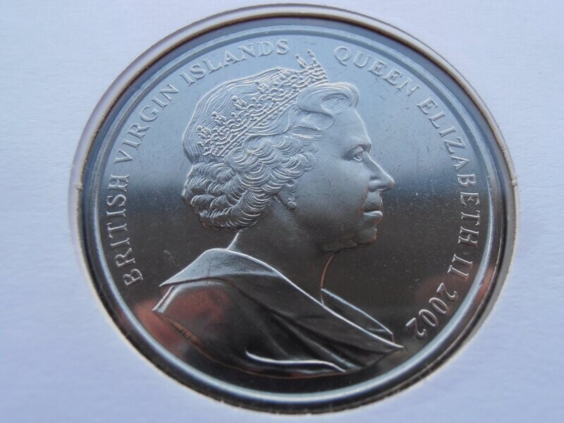 British Virgin Islands Dollar First Day Coin Cover - 2002