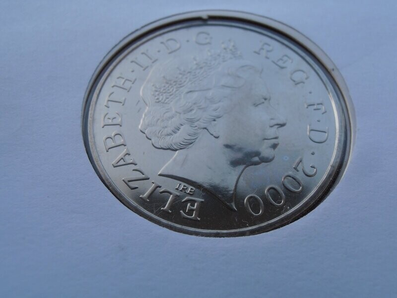 United Kingdom £5 Crown First Day Coin Cover  -  2000