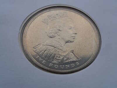 United Kingdom £5 Crown First Day Coin Cover - 2002